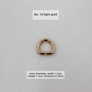 New Yu DIY Hardware Accessories Bag Strap Connect D Ring Buckle Hanging Ring Open D Type Buckle Metal Buckle Bag Parts