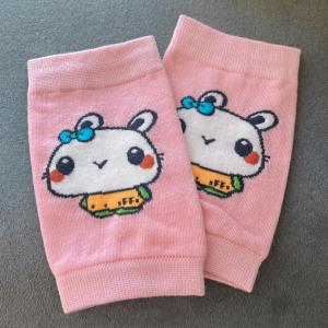 Thickened Short Knitted Cotton Elastic Sleeve Covers Baby Cartoon Protective Arm Covers Short Knee Protectors for Toddlers