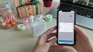 Máy In Nhãn Nhiệt Cầm Tay Mini Máy In Nhãn Dán Bluetooth Di Động Máy In Bỏ Túi Không Dây Để Dán Nhãn Nhanh Chóng Khi Di Chuyển