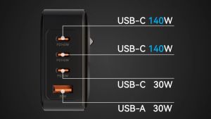 Vention Charger Desktop Mini PD 3.1 Type C Fast Charging 140w Iphone Android Windows Laptop