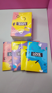 สมุดปกอ่อน รุ่น LOVE THE PATTERN จำนวน 80 แผ่น คละแบบ ยี่ห้อ SAENGROONG / 1 โหล (12เล่ม)