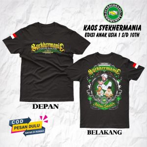 [PROMO] Kaos Anak SYEKHERMANIA JUNIOR - Kaos Majelis Anak - Kaos Sholawat Anak - Kaos Syekhermania Anak - Kaos Habib Syech - Kaos Santri Junior
