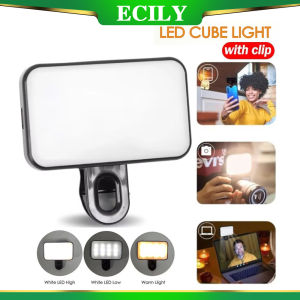 ECILY Clip-on Fill Light Mobile Phone Live Streaming Laptop Video Outdoor Shooting Soft Light Mini Portable Pocket Light Handheld Professional Soft Light Beauty Lamp Selfie Photography