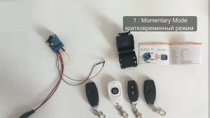 KEBIDU 433MHz DIY Wireless Switch DC 12V Mini Relay Module 1000 Meters RF Receiver Remote Control for Lamps Lights Gate Door