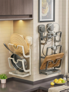 MINGZHIYIFAN | Suction No-Drill Wall-Mounted Kitchen Storage Rack