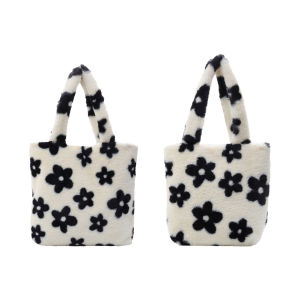 5TH Cute Plush Top-handle Bag Tote Lady Shoulder Street Satchel Big Capacity Handbag