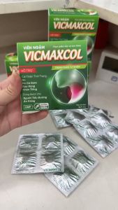Viên ngậm Vicmaxcol hỗ trợ giảm đau họng ho khan ho kéo dài tăng tiết đờm (Hộp 20 viên) - NT Gia Hân