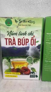 Trà búp ổi nấm linh chi Bảo Khang hộp 40 gói trà giảm cân giảm mỡ thải độc gan ổn định huyết áp