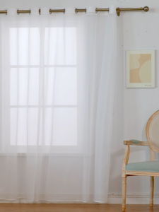 Lace Curtain Solid Color White Sheer Curtain for Living Room Bedroom Kitchen Door Window 140×160cm 140×220cm