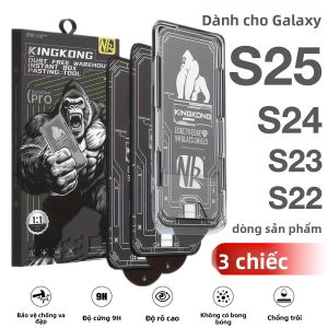 3 Miếng Dán Bảo Vệ Màn Hình Kính Cường Lực Galaxy S25/S24/Ultra/S23/S22 Plus Edge 9H Chống Vân Tay Chống Trầy Xước HD Trong Suốt Phụ Kiện Điện Thoại