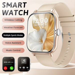 G.LWear New Womens Smart Watch Bluetooth Call Fitness Tracker Heart Rate Monitor Alarm Clock Outdoor Sports Mens Smartwatch