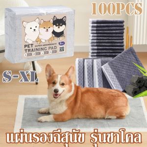 Ewyn แผ่นรองฉี่สูงสุนัข รุ่นชาโคล ยถ่านหินคาร์บอน ซึมซับไดี ยิ่งขึ้น เพราะมี 4 ขนาดเลือก