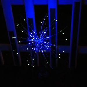 Firework Lights Waterproof String Lights 90 150 200 Lights Outdoor LED Solar Fairy Lights 8 Modes Garden Home Eid Decoration 烟花灯