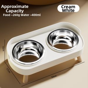 BNBNO | Stainless Steel Anti-Tip Back Protection Pet Bowl