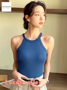 【SG stock】 Premium Padded halter top/Padded top/Singlet/Camisole/Bra top/Yoga top/Tank top BT56