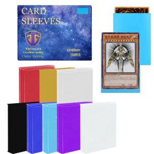 100 PCS 62×89mm Japanese Size Protective Sleeves for YGO Card Game Cards Frosted Card Sleeves Cover for Sports Cards
