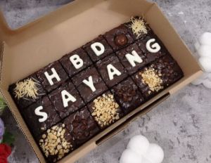 Fudgy brownies ucapan (Free 10 huruf)