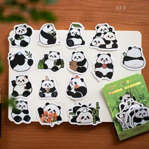High Aesthetic Value Panda Stickers Adorable Cartoon Animal Emoticons Mobile Phone Case DIY Decoration Decals Journal Stickers