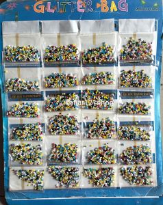 (3 gram)Mote manik Payet pasir warna warni