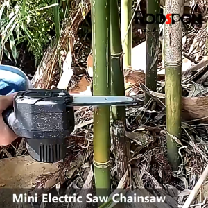 8inch Mini Electric Cordless Pruning Chainsaw Woodworking Cutter Power Tool with Garden Tree Logging Trimming