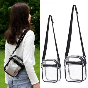 UUMIR กลางแจ้ง กระเป๋าคลัตช์ โปร่งใส กระเป๋าถือ PVC กระเป๋าสะพายข้างแบบใส กระเป๋า Messenger กระเป๋าสะพาย