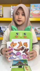 Mainan Anak DINOSAUR SERIES PLAY&DRAW A396 Mainan Magnetic Drawing Anak Dino Mainan Anak Perempuan - Mainan Anak Laki Laki