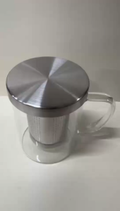Office Stainless Steel Elegant Cup Tea Cup Water Cup TeaPot Glass Filter