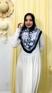 BERGO HIJAB INSTAN HIJAB BERGO JERSEY PREMIUM ASSIDIQ PRINTING BUNGA 2 SUBLIM