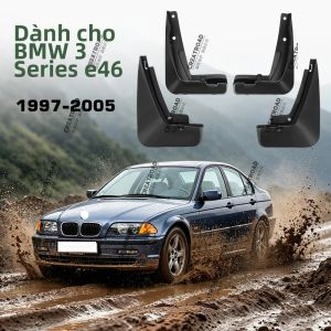 BMW 3 Series E46 Fender Mudflaps Splash Guards Tấm Chắn Bùn Phụ Kiện Ô Tô Dành Cho Các Mẫu Xe 1997-2005 LUTEHIL