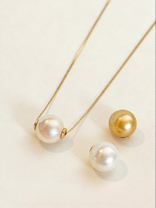 YISHU | Dây Chuyền Đeo Cổ Bạc Sterling Có Charm Ngọc Trai