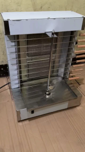 Shawarma Rotisserie Gas 2-Burner with Motor Turning Heavy Duty Stainless Steel