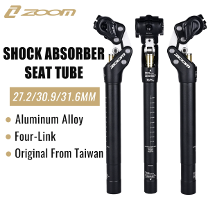 ZOOM 442AM MTB & E-Bike Suspension Seatpost | 4-Link Shock Absorbing Dropper Post | 27.2/30.4/30.9/31.6mm Upgrade Your Ride Bike