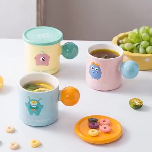 High Aesthetic Lid Ceramic Cup