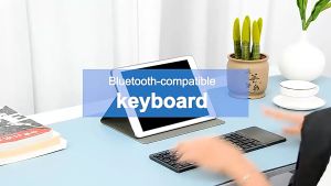 KS-B033 - Mini Foldable Bluetooth Keyboard Touchpad untuk IOS Android Windows