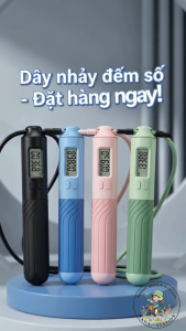(BẢN NÂNG CẤP) Dây nhảy Li-ning người lớn trẻ em có đếm số lần đếm calo Dây nhảy tập thể dục thể thao giảm cân