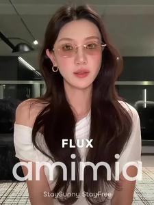 amimia | UV Protection Oval Rimless Sunglasses