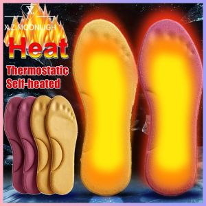 【X.Z. Moonligh】đế Lót Ấm Tự Làm Nóng Cho Chân Đế Lót Hỗ Trợ Vòm Bằng Mút Hoạt Tính Cho Nữ Giày Thể Thao Mát Xa Mùa Đông Miếng Lót Giày Tự Làm Nóng