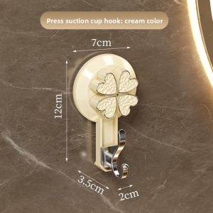 Rudder Rotating Hook Strong Vacuum Punch-free Bathroom Seamless Bathroom Wall Kitchen Door Suction Cup Hook.