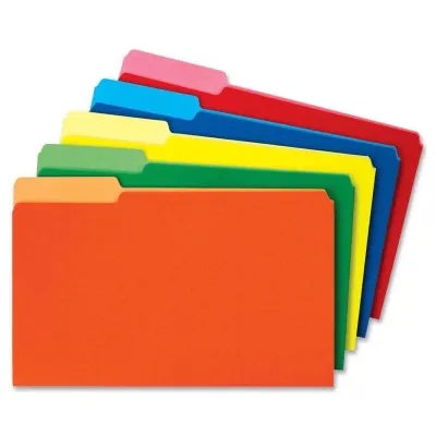50pcs. colored folder short A4 or long Single color per pack