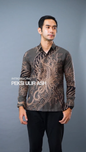 Batik Handara - Peksi Ulir Ash Kemeja Pria Furing Erro