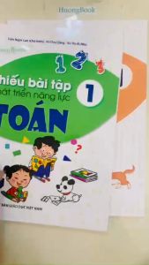 Sách - Combo Phiếu bài tập phát triển năng lực Toán - Tiếng Việt Lớp 1