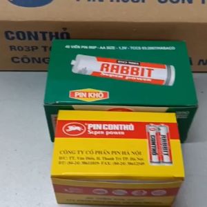 Hộp 40 viên pin CON THỎ AA AAA (Pin AA to hơn AAA).