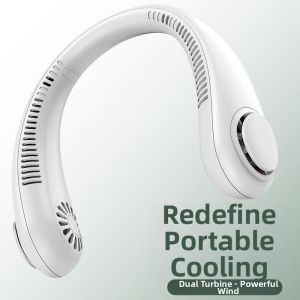 Portable Charging Neck Fan with Strong Airflow
