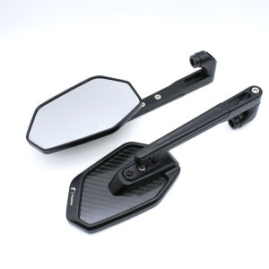 8mm/10mm Universal RIZOMA Motorcycle Rearview Mirrors Round Black Motorcycle Side Mirrors For Yamaha Honda Kawasaki Ducati BMW Suzuki