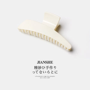 กิ๊บติดผมอะคริลิคทรงเรขาคณิตขนาดใหญ่จากนักออกแบบชาวเกาหลีอิสระ กิ๊บติดผม Afterthought อเนกประสงค์แบบเรียบง่าย กิ๊บฉลาม