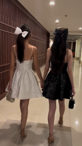 Lism D-098 Bloom Elegance Mini Dress ชุดเดรสสายเดี่ยว