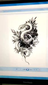 Máy in laser Hp 2015: Tattoo máy in hình xăm mực siêu rẽ