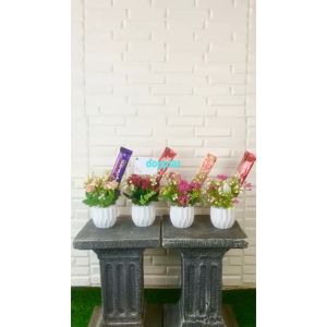 Hampers Valentine Bingkisan Bunga Artificial Coklat Valentine Hadiah Dekorasi Rumah Aesthetic