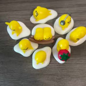 Bandai | Đồ Trang Trí Búp Bê Trứng Gà Sáng Tạo Thủ Công Thu Nhỏ Tiểu Cảnh Trang Trí Bàn Làm Việc Nâng Tầm Thẩm Mỹ Nội Thất
