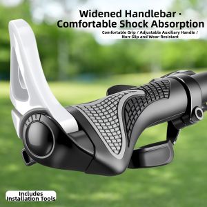 XIANJIA | Silicone Rubber Horn Style Handle Grip for Mountain Bike Accessories